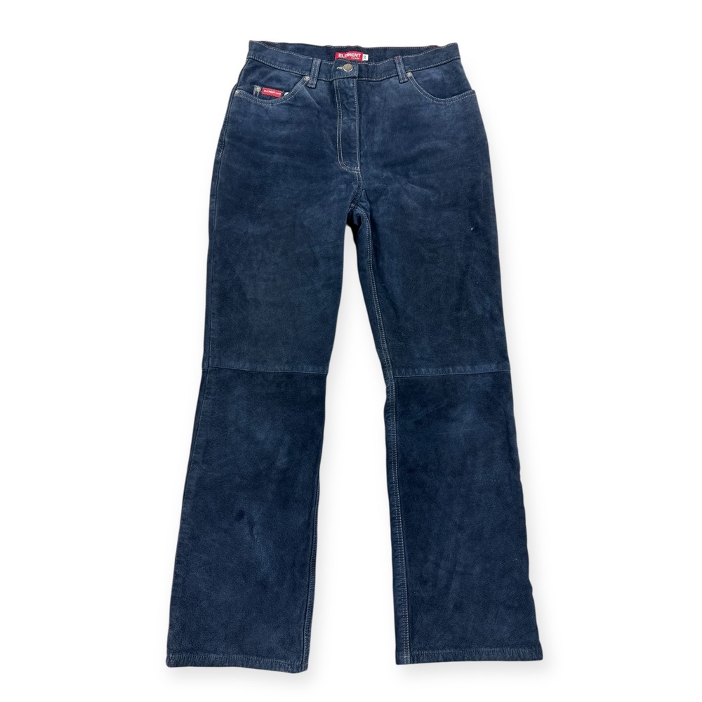 Element Pants Women's Size 30 Blue Lined Western‎ Suede Jeans Boot Cut